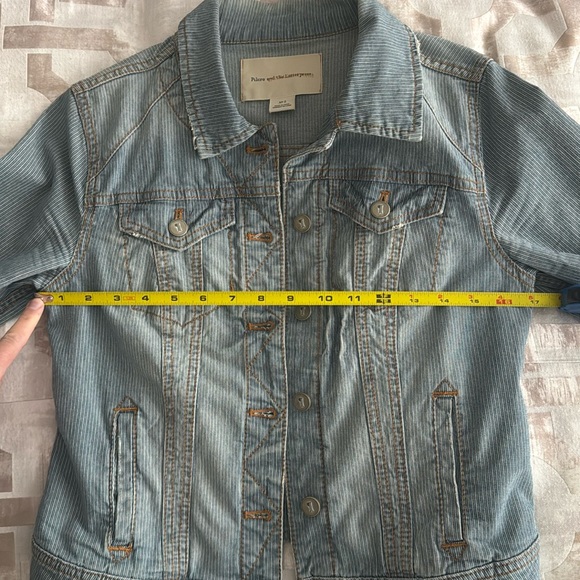 Anthropologie Pilcro and the Letterpress denim railroad stripe jacket - Picture 7 of 7